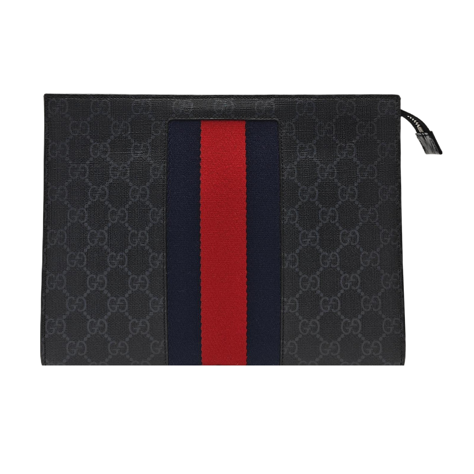 GG Supreme Monogram Coated Canvas Gray