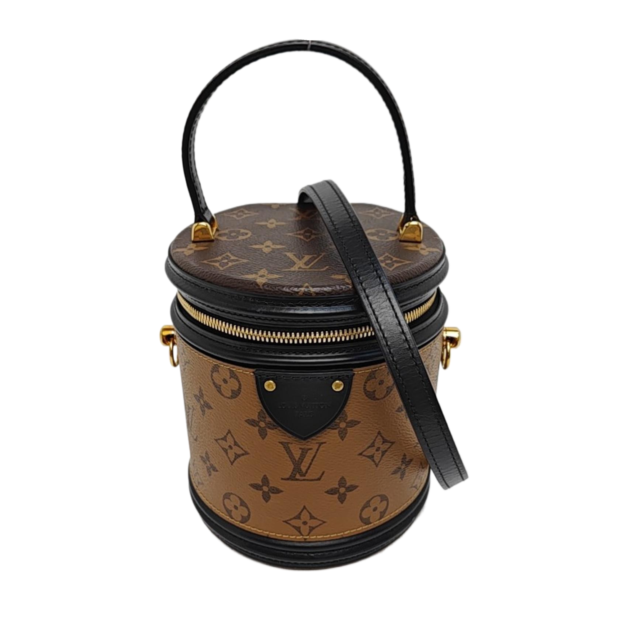 CANNES PM Monogram Coated Canvas Brown