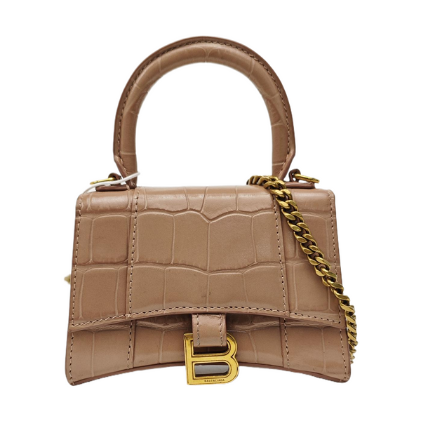 Hourglass Mini Calfskin Pink