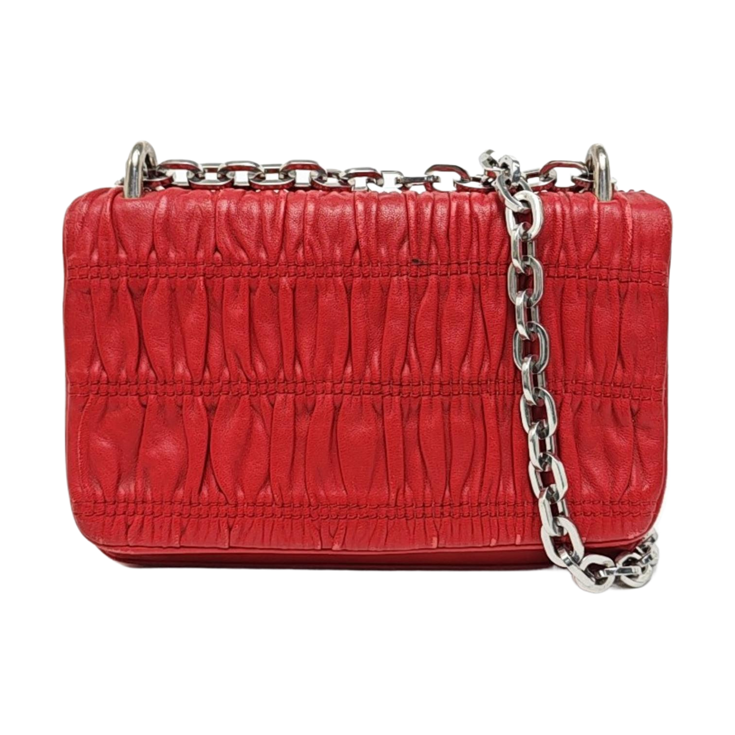 Mini Bag Quilted Lambskin Red