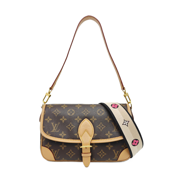 DIANE Monogram Coated Canvas Brown