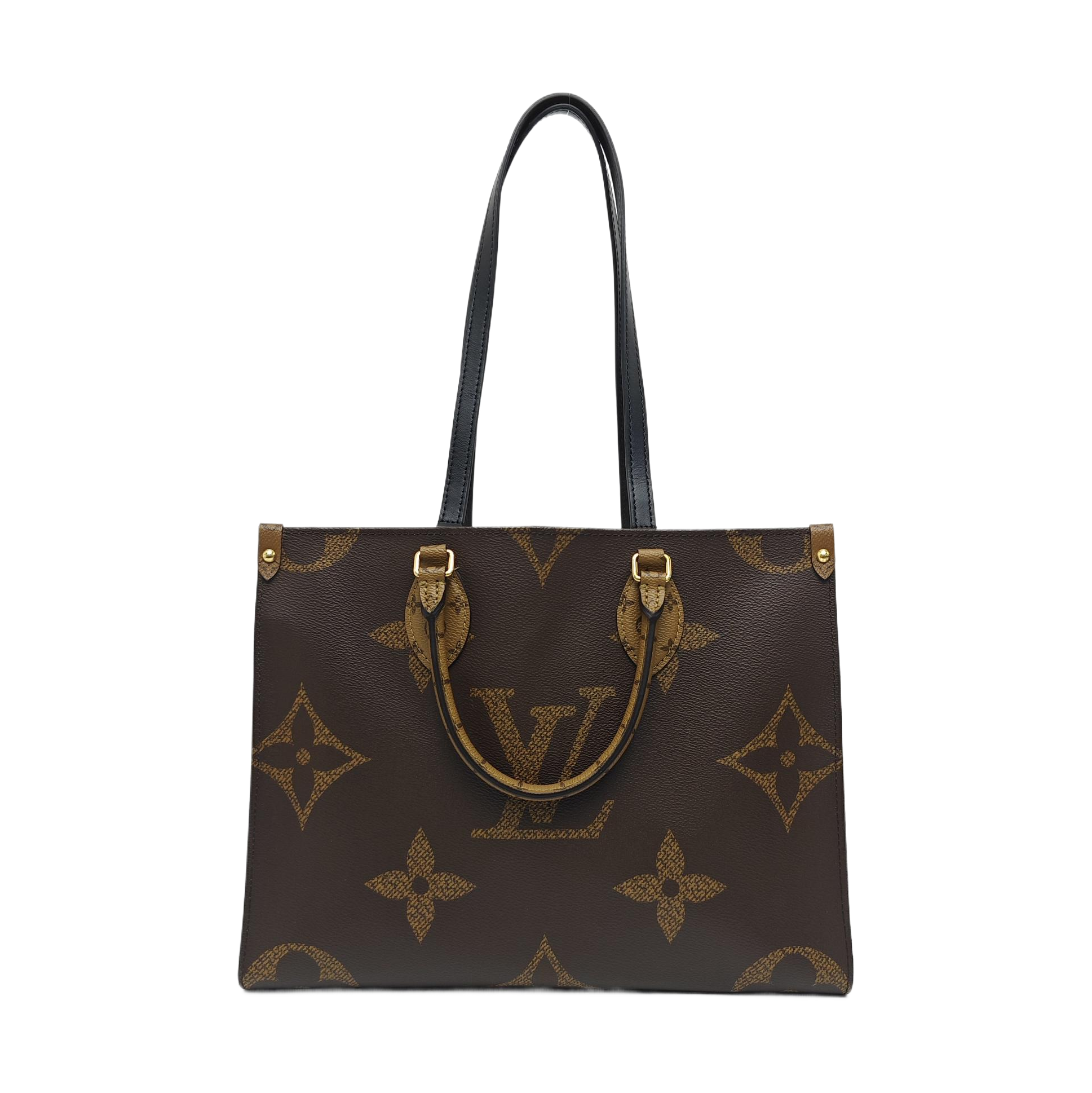 ONTHEGO MM Monogram Coated Canvas Brown