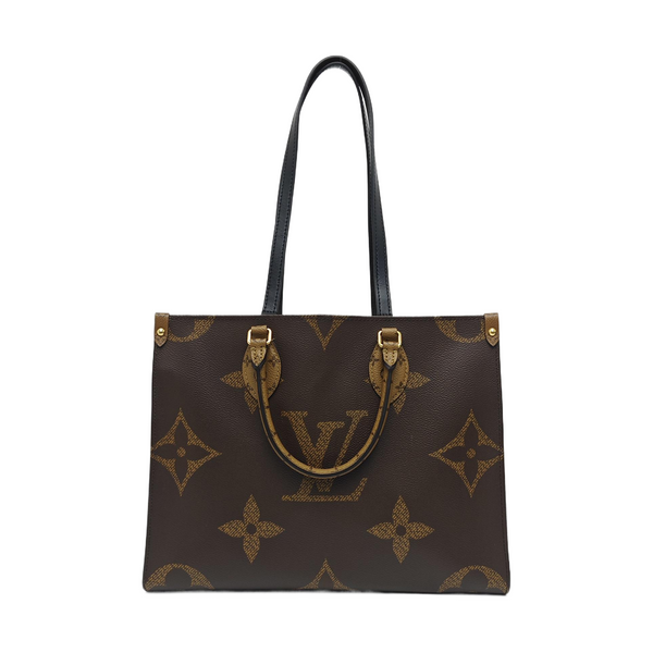 ONTHEGO MM Monogram Coated Canvas Brown
