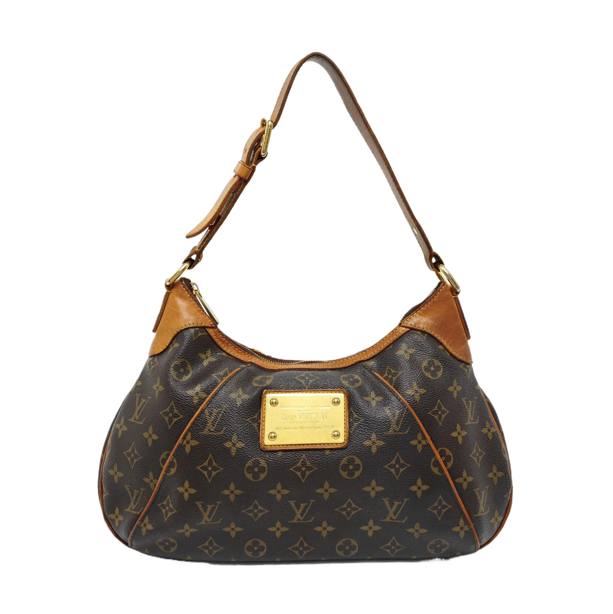 VINTAGE THAMES GM Monogram Coated Canvas Brown