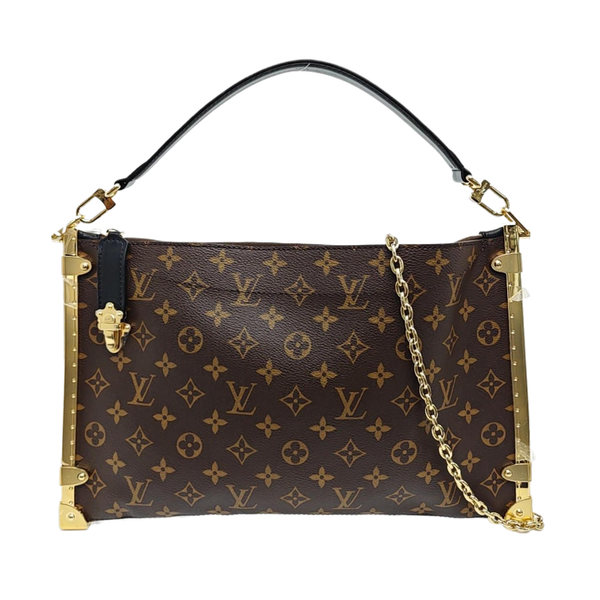 Lucky Trunk Monogram Coated Canvas Brown