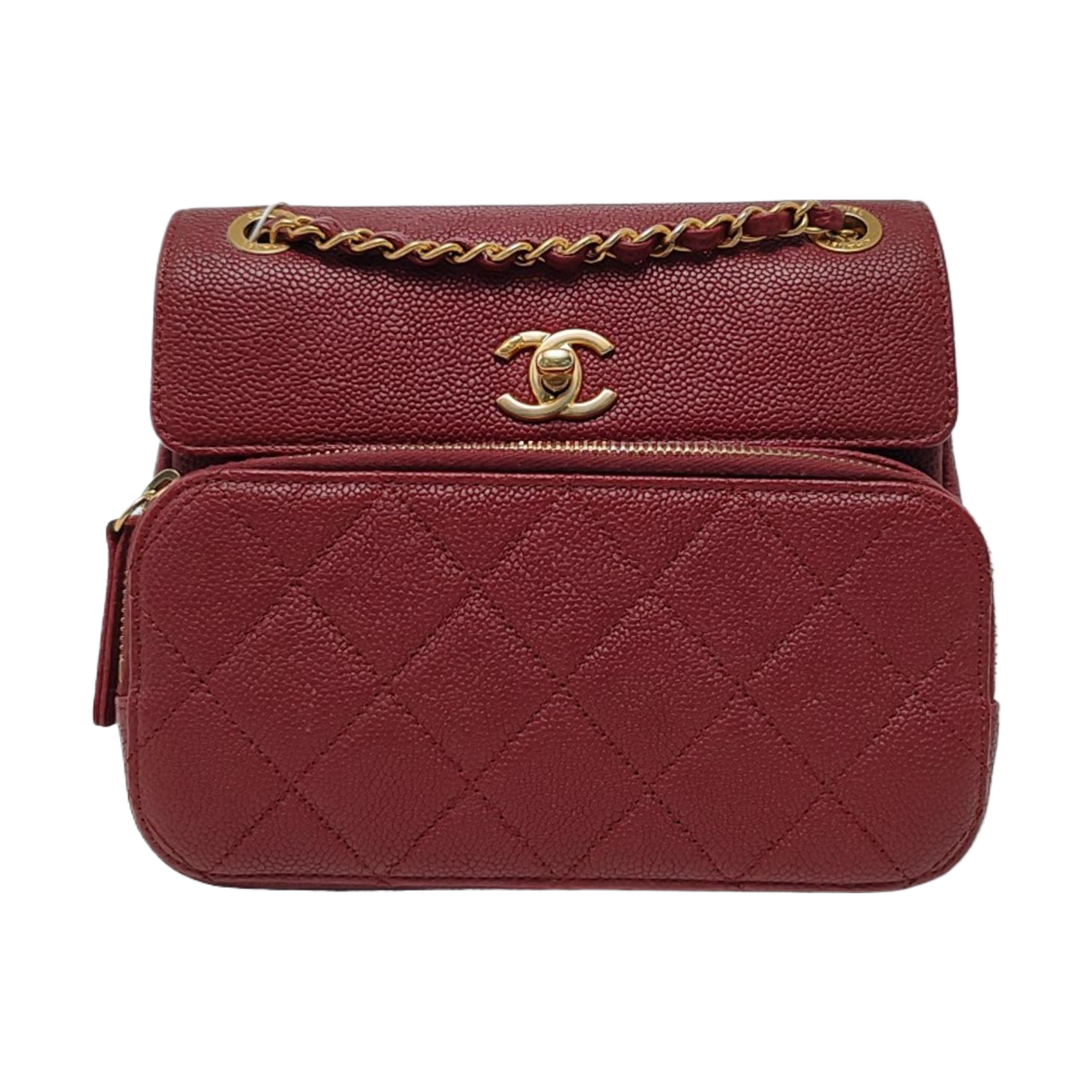 Grained Calfskin Red