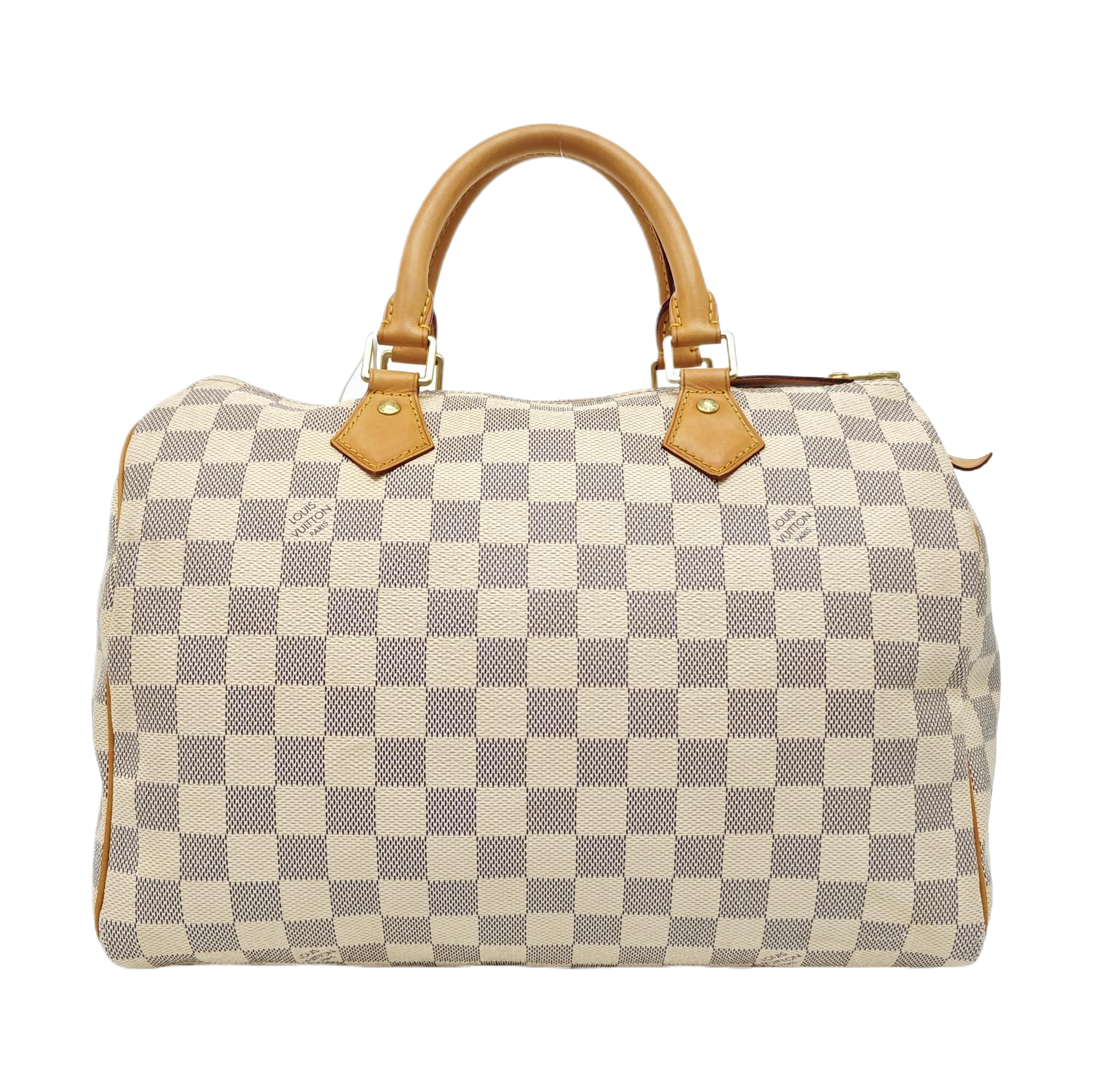 SPEEDY 30 Damier Azur Coated Canvas White