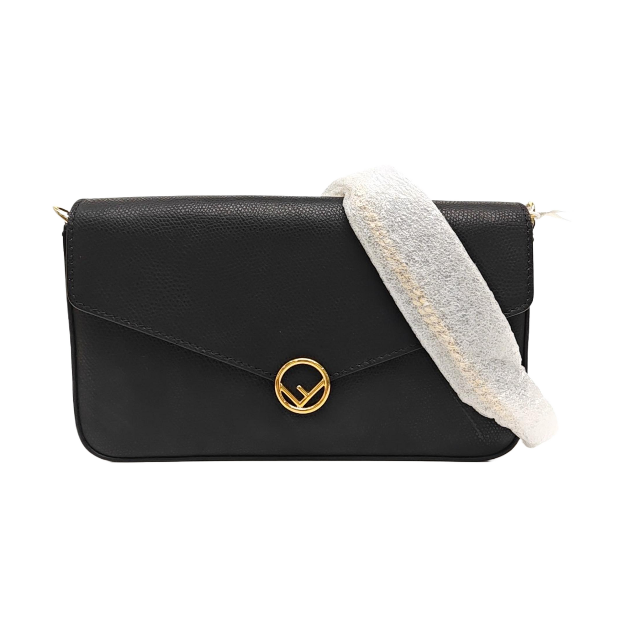 Calfskin Shoulder Bag Black