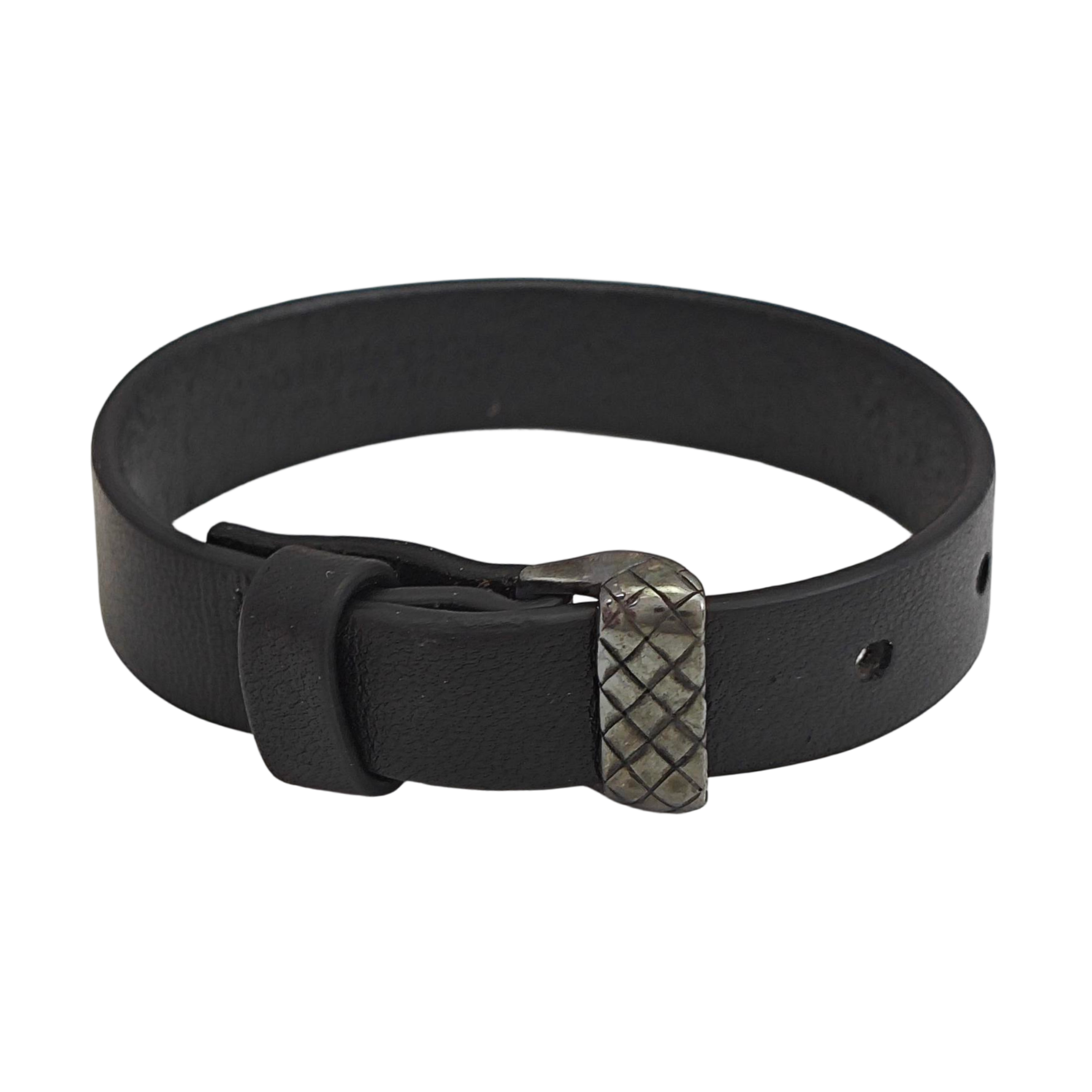 Leather Black Bangle