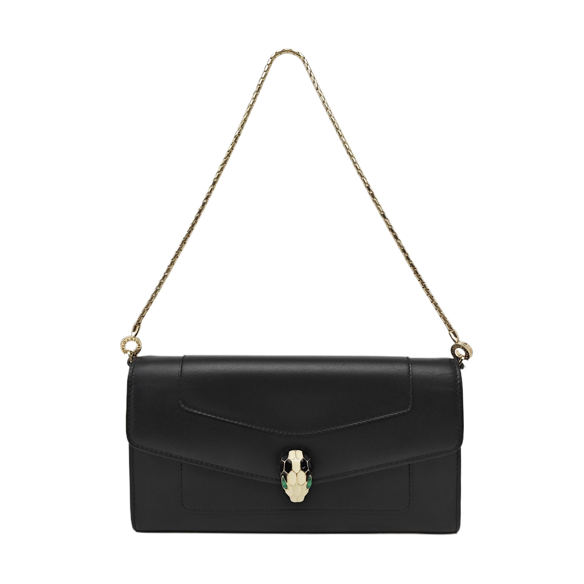 SERPENTI FOREVER Quilted Calfskin Black