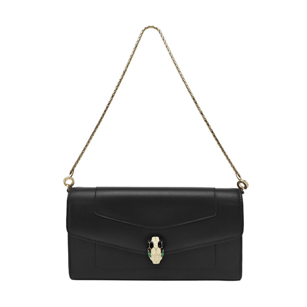 SERPENTI FOREVER Quilted Calfskin Black