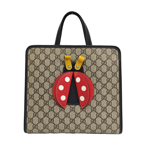 Children’s GG Bucket Monogram Coated Canvas Beige