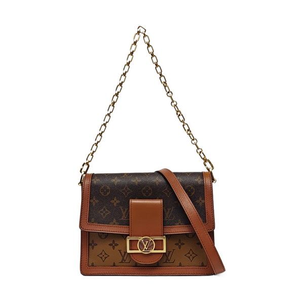 DAUPHINE MM Monogram Coated Canvas Brown