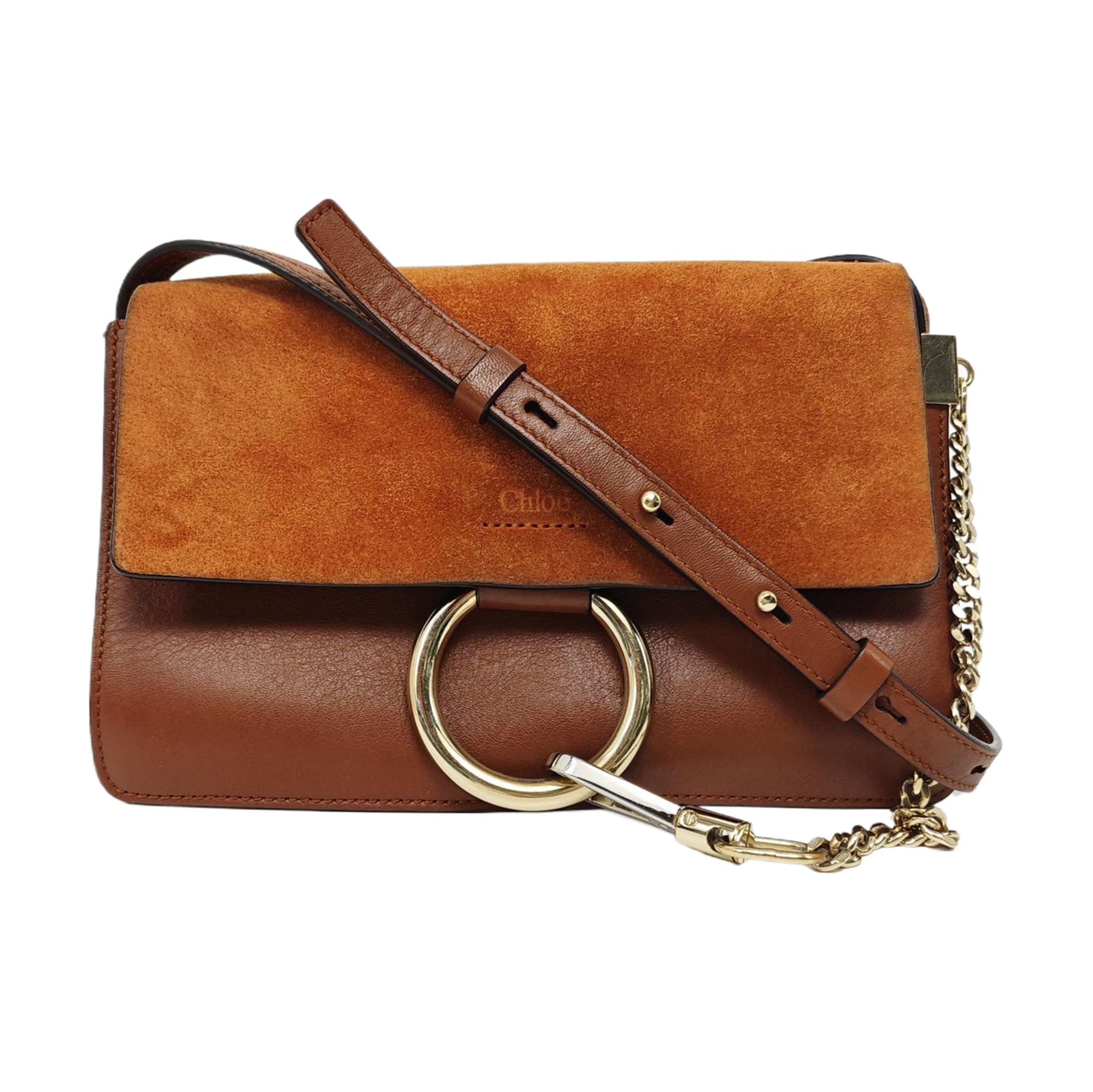 Faye Small Calfskin Brown