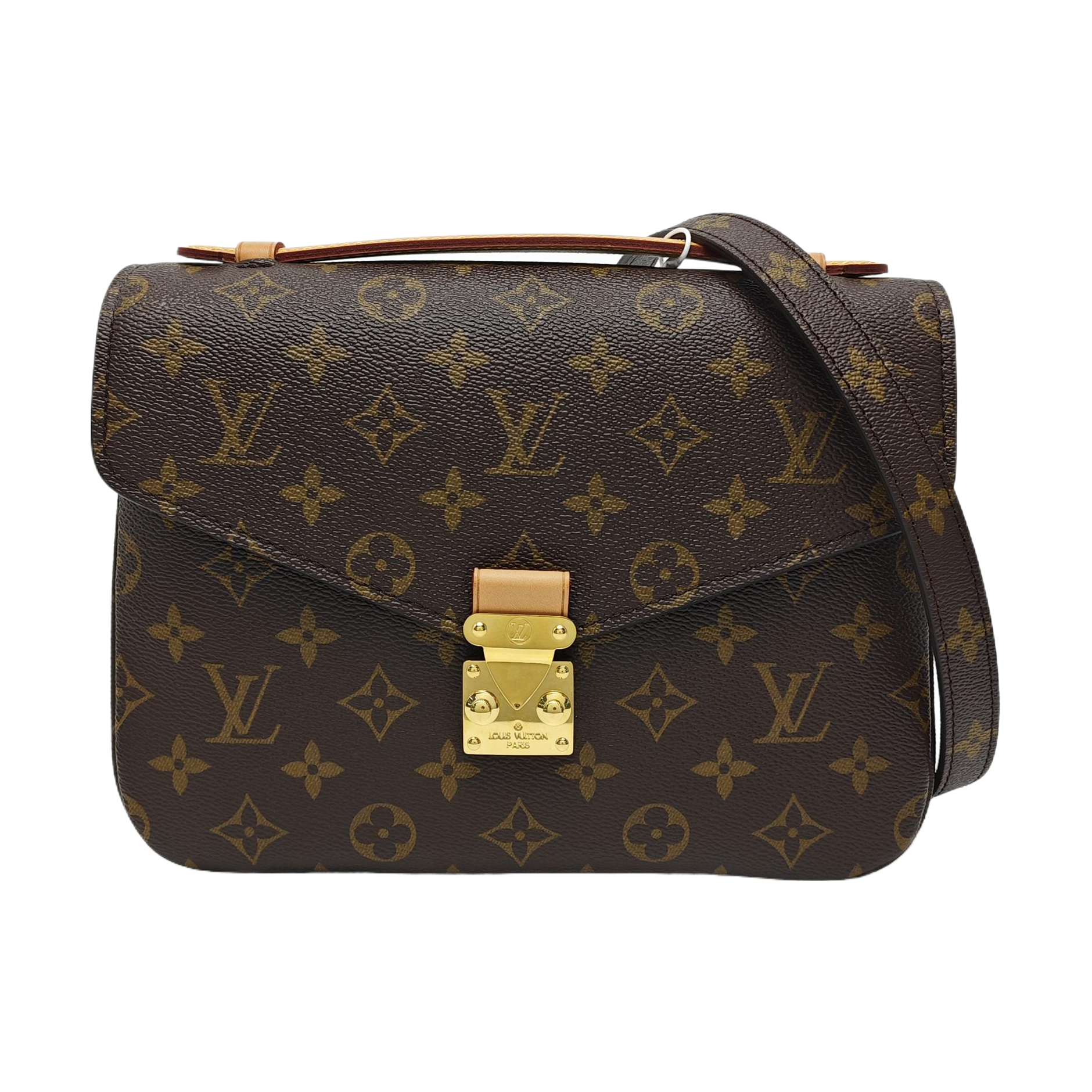MÉTIS MM Monogram Coated Canvas Brown