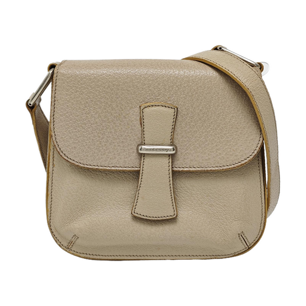 Calfskin Shoulder Bag Beige