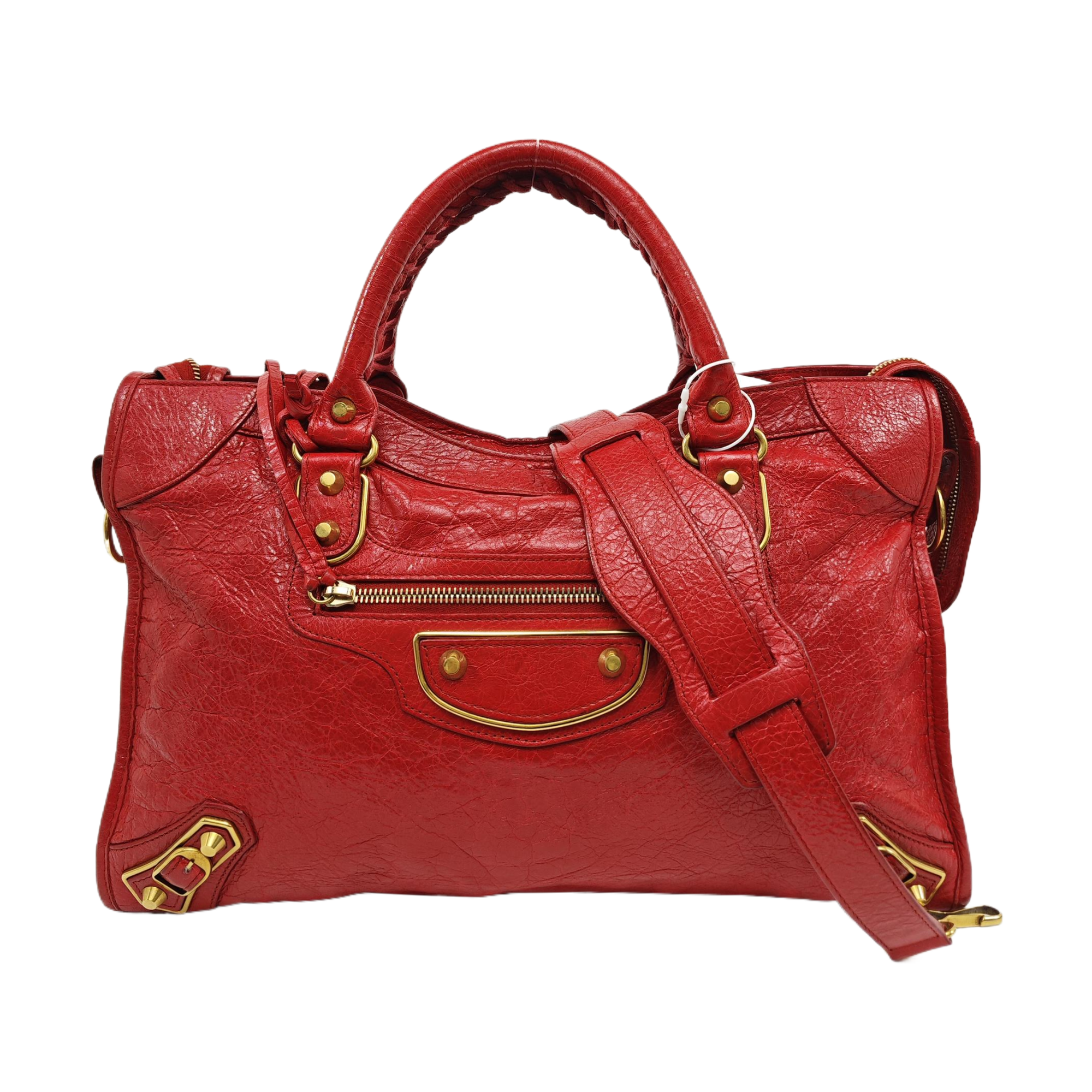 Classic City Medium Lambskin Red