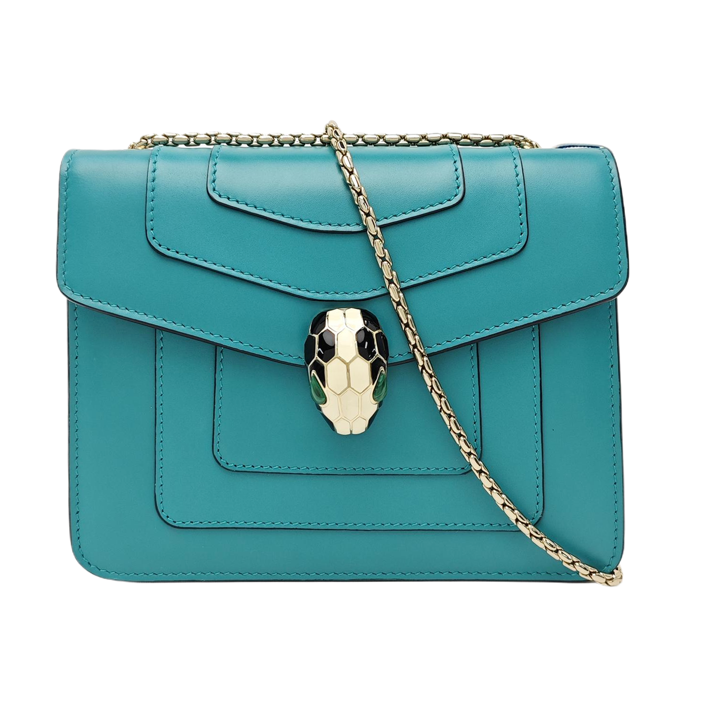 SERPENTI FOREVER Small Calfskin Blue