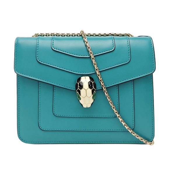 SERPENTI FOREVER Small Calfskin Blue