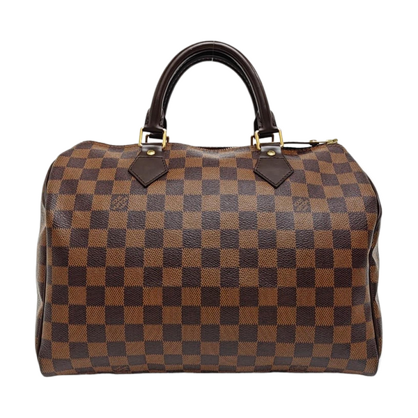 SPEEDY 30 Damier Ebene Coated Canvas Brown