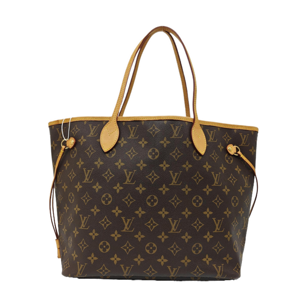 NEVERFULL MM Monogram Coated Canvas Brown