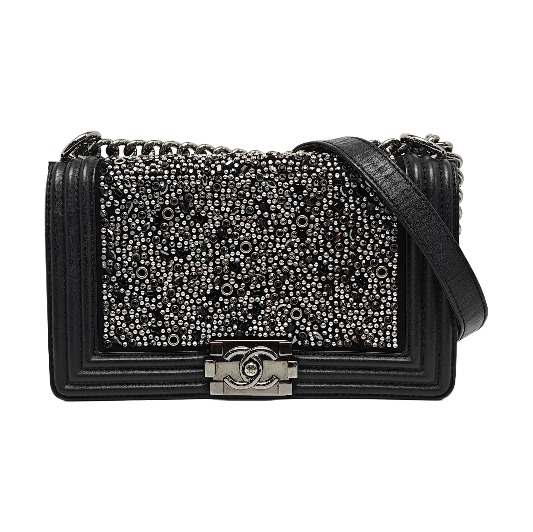 BOY CHANEL Medium Special Material Black