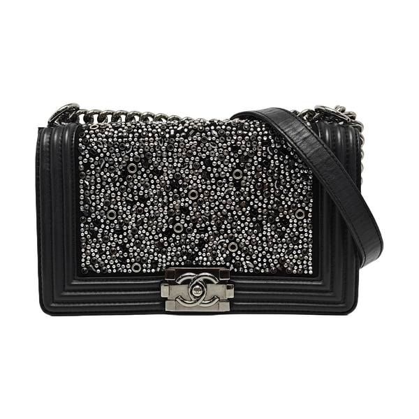 BOY CHANEL Medium Special Material Black
