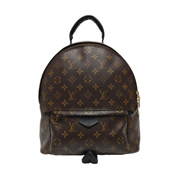 Monogram Coated Canvas Backpack Brown