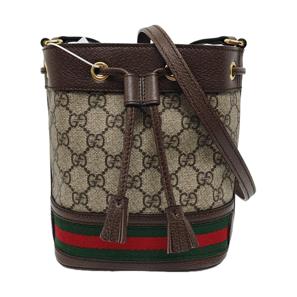 Ophidia Mini Monogram Coated Canvas Beige