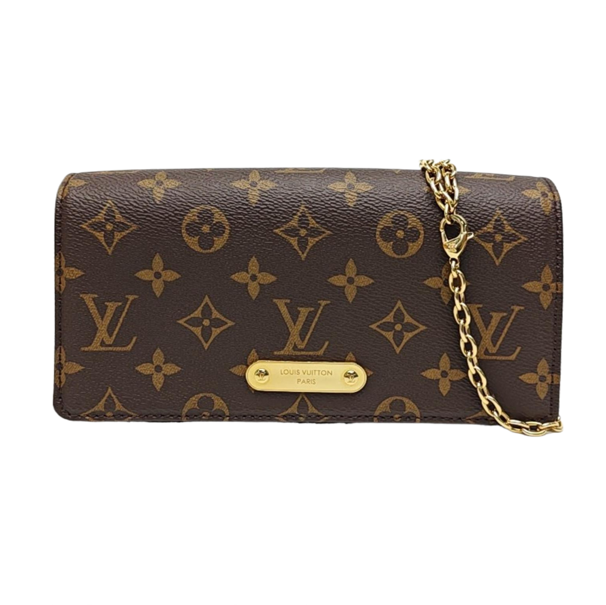 Lily Monogram Coated Canvas Brown