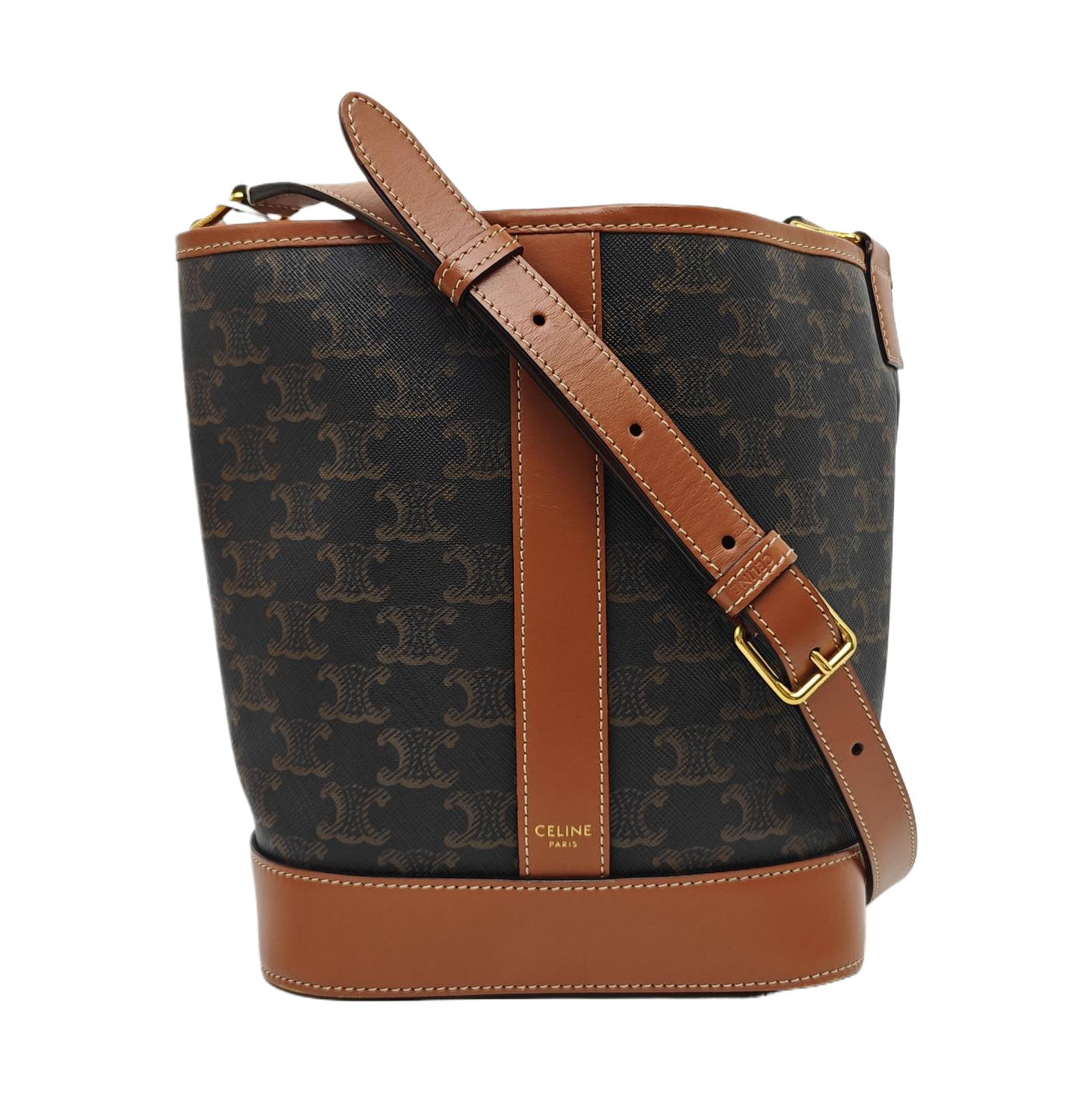 TRIOMPHE CANVAS Small Coated Canvas Brown