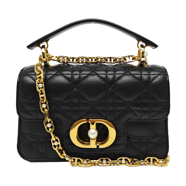 Dior Caro Mini Cannage Calfskin Black
