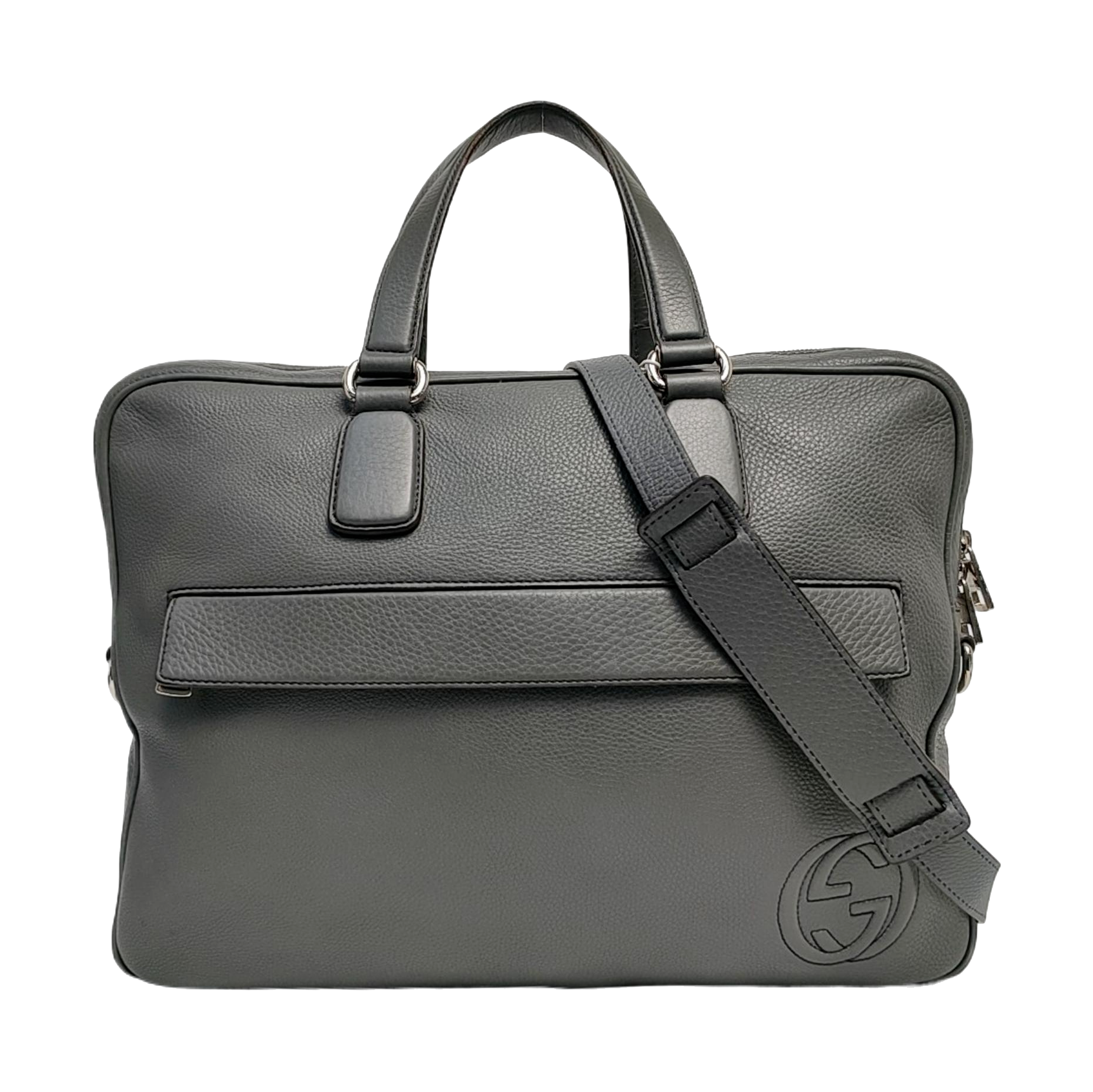 Authenticated pre-owned  Soho Quilted Calfskin Gray - Shoulder Bag at Looply
