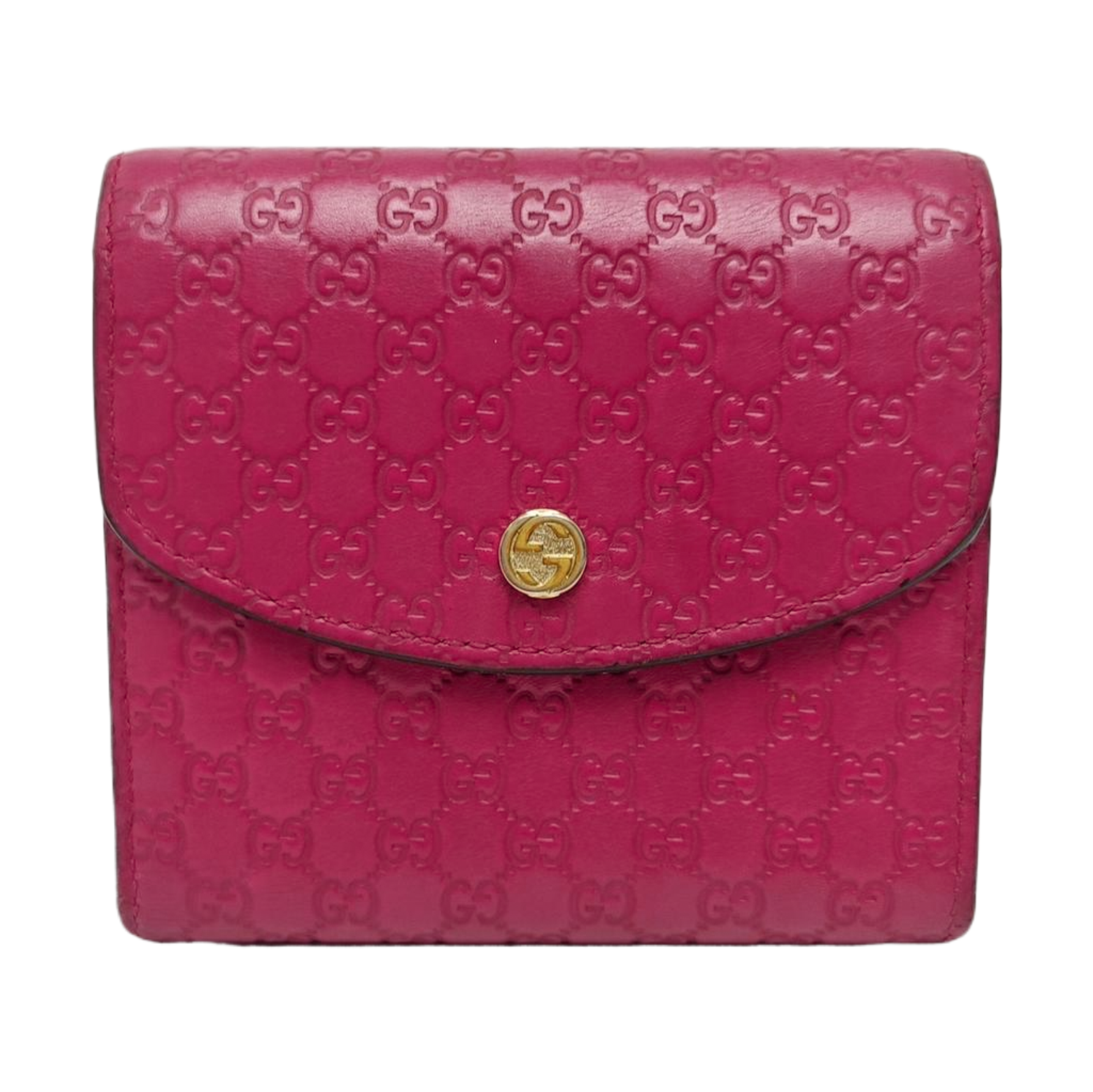 Monogram Calfskin Wallet Red