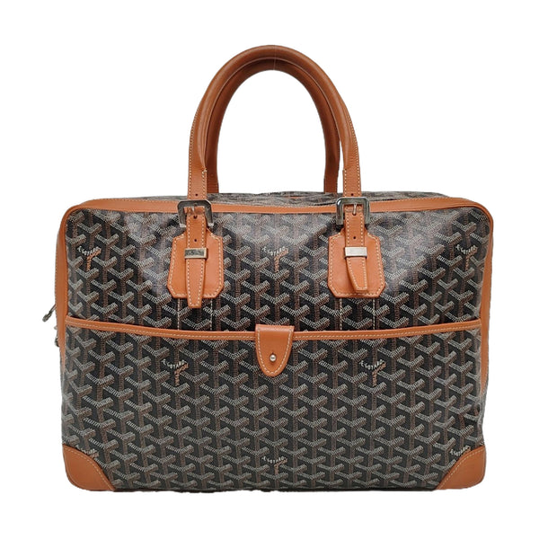 Authenticated pre-owned  Ambassade Coated Canvas Black - Top Handle Bag at Looply