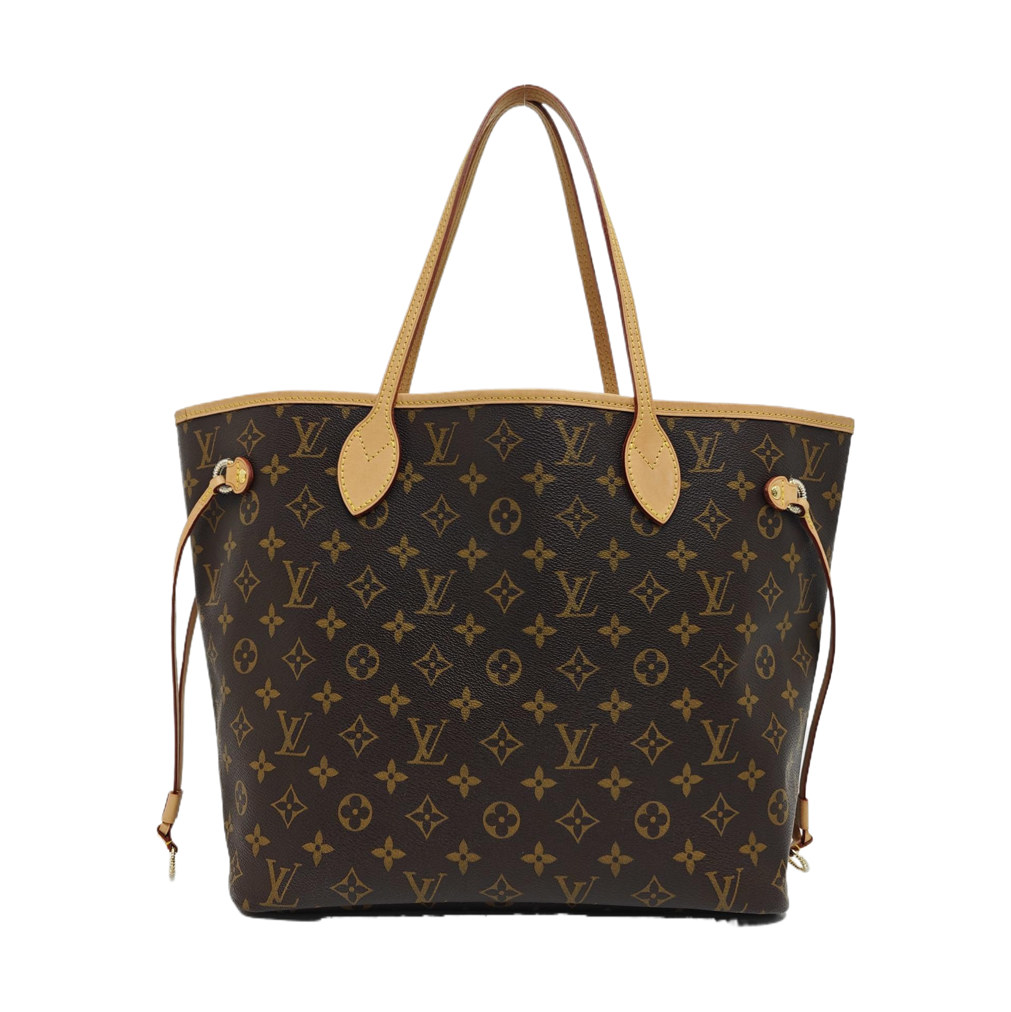 NEVERFULL MM Monogram Coated Canvas Brown
