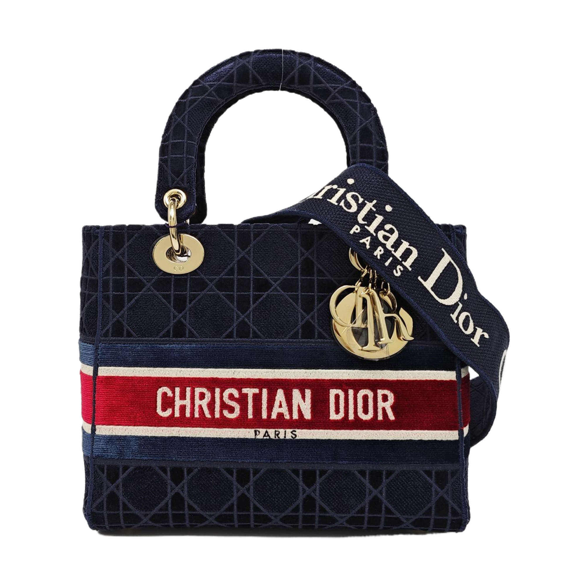 Lady D-Lite Cannage Velvet Blue