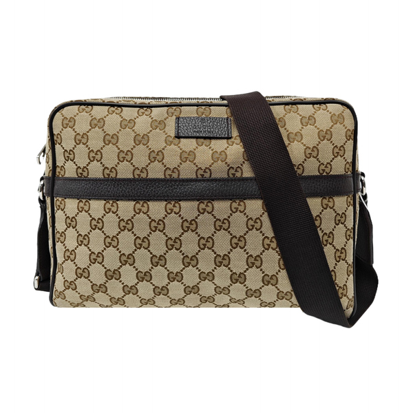 Monogram Canvas Shoulder Bag Beige