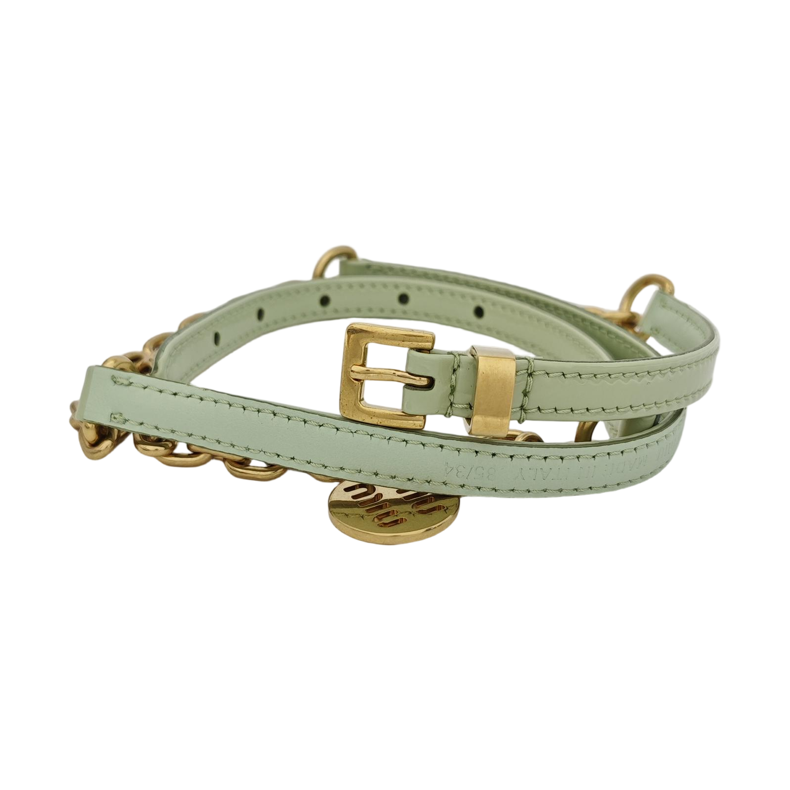 Leather Belt Green