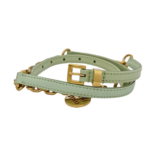 Leather Belt Green