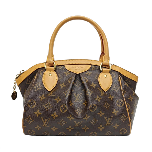 Monogram Coated Canvas Shoulder Bag Brown