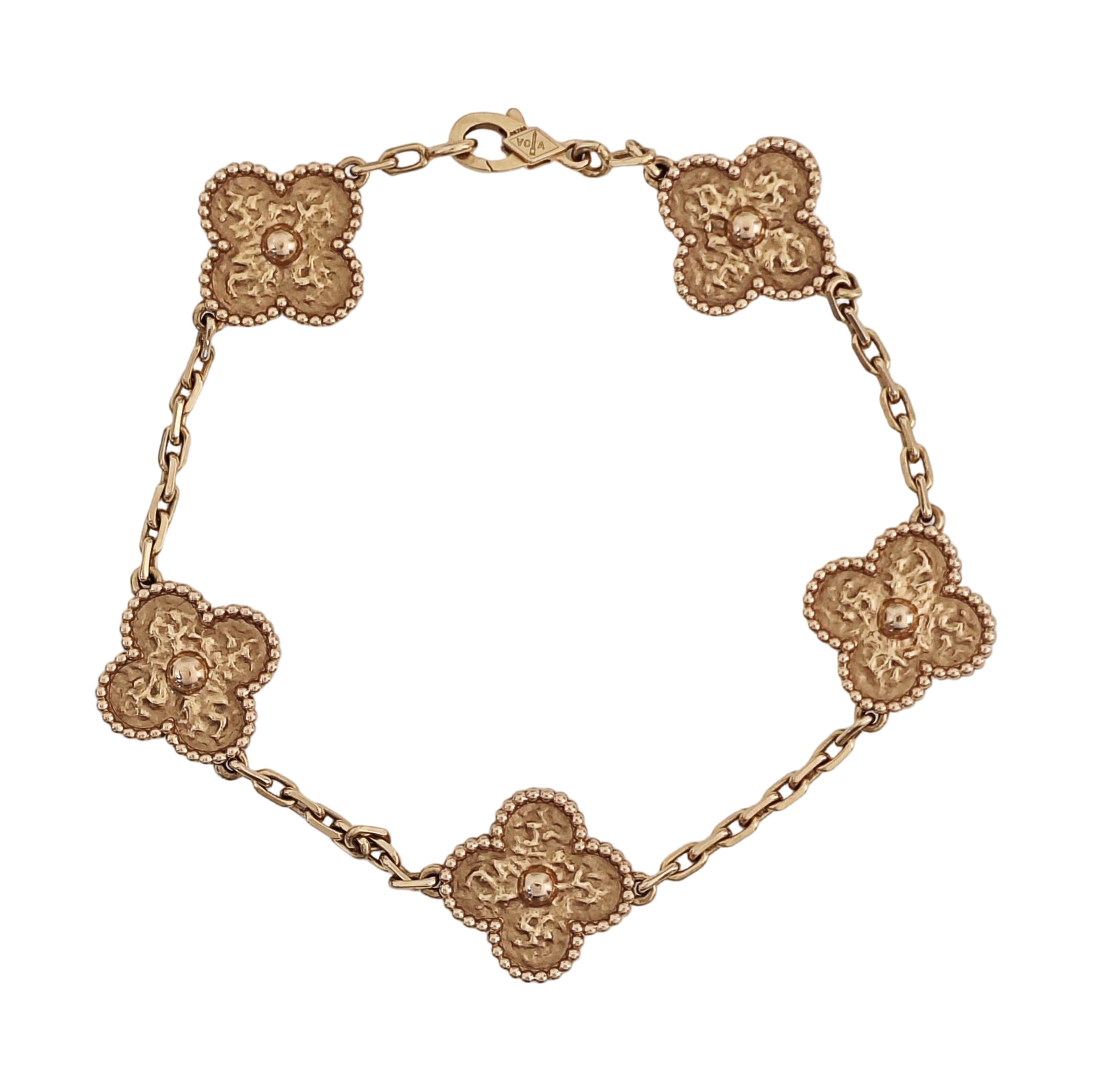 Vintage Alhambra 18k Rose Gold Bracelet