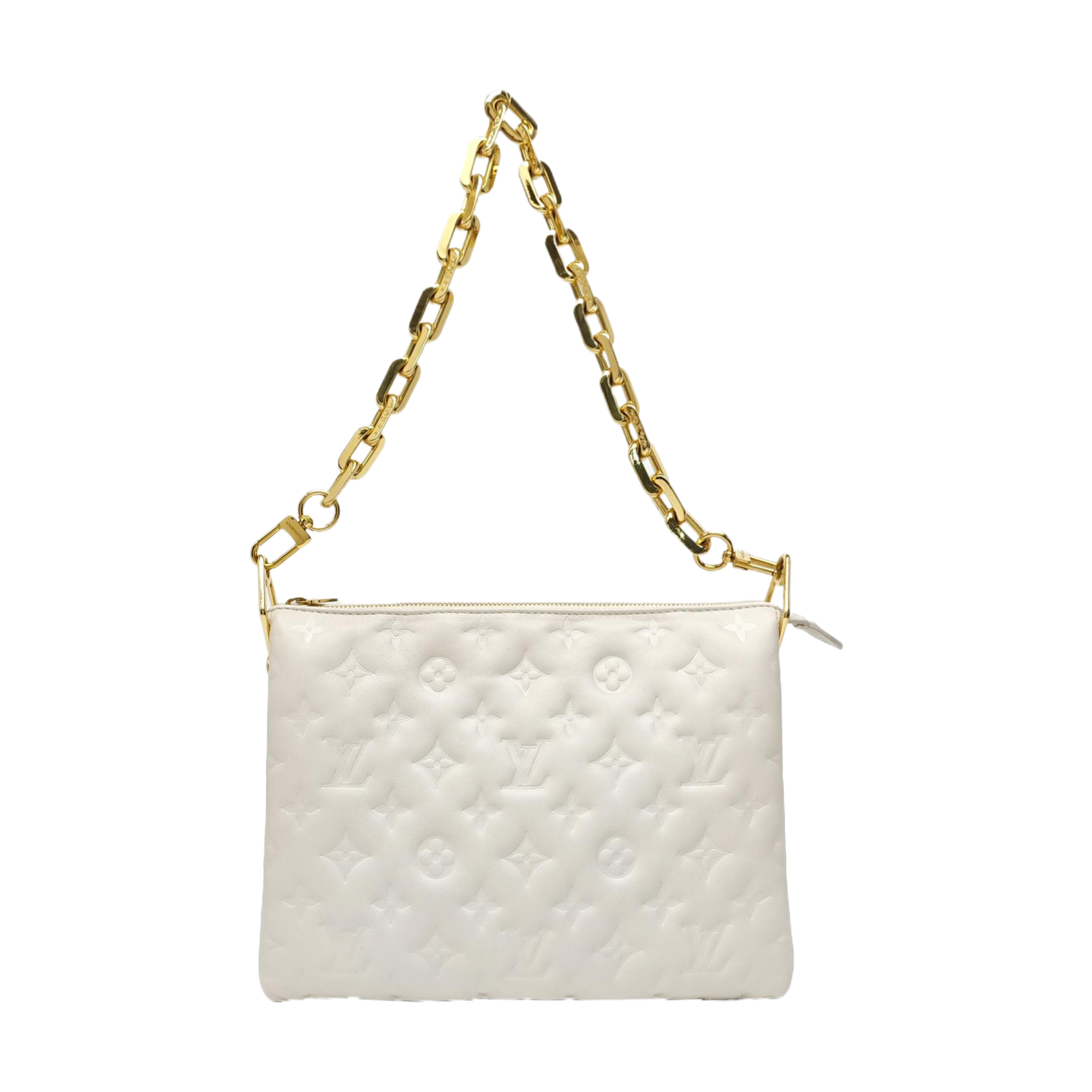 COUSSIN PM Lambskin White