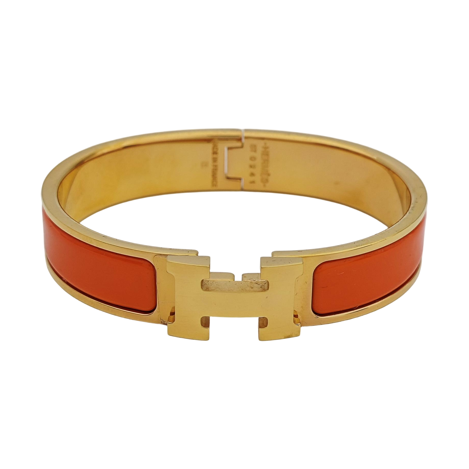 Clic H Metal Gold Bangle