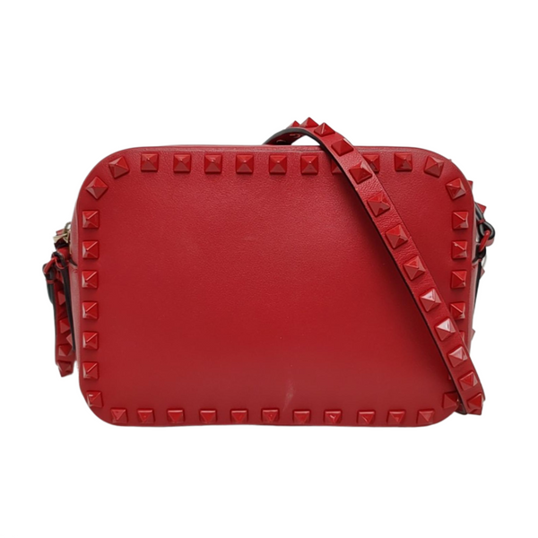 Leather Shoulder Bag Red