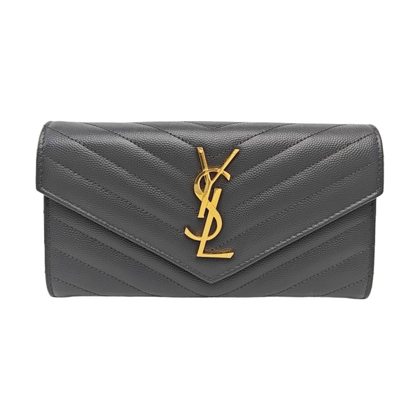 MONOGRAM Chevron Calfskin Gray