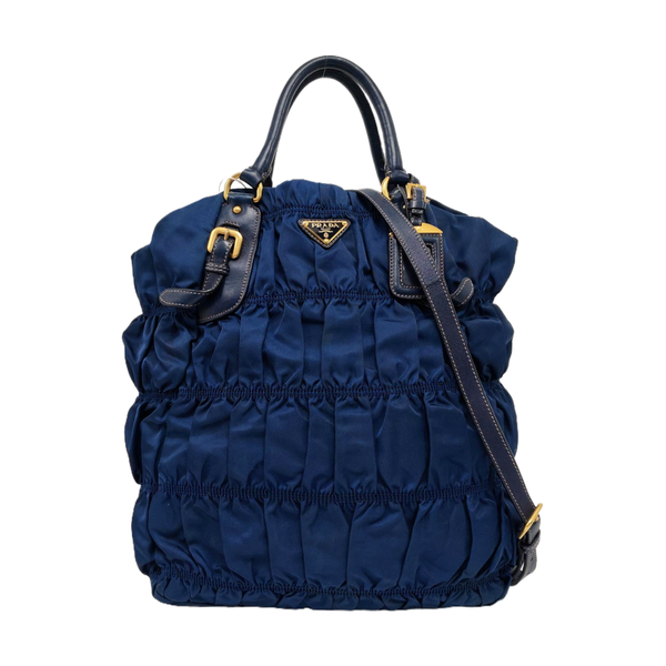 Gaufre Quilted Nylon Blue