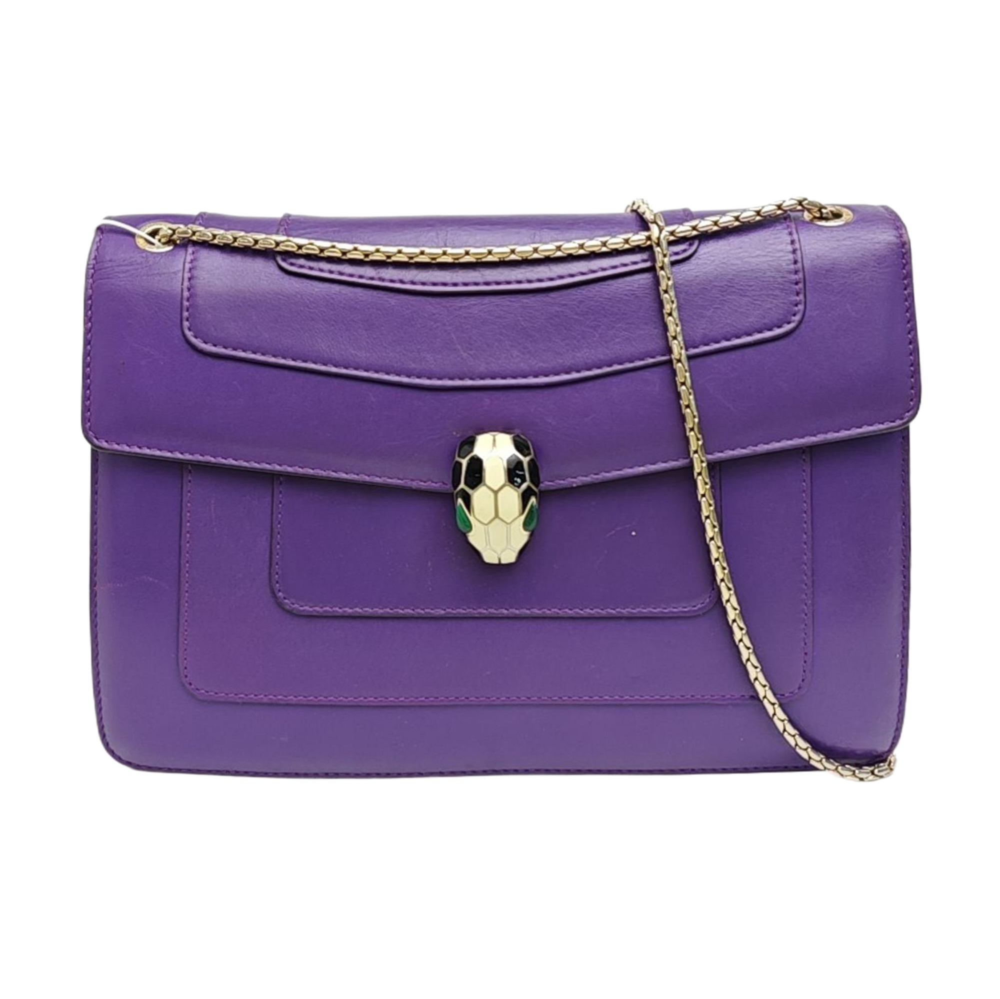 SERPENTI FOREVER Medium Calfskin Purple