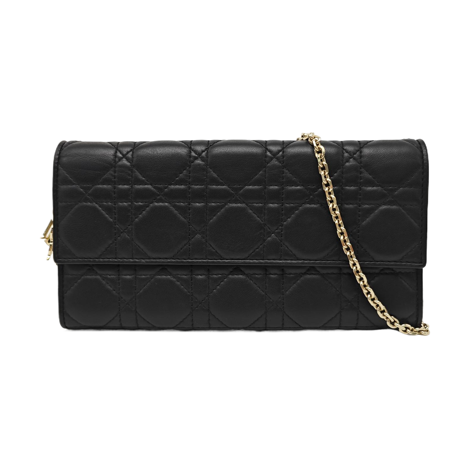Lady Dior Small Cannage Lambskin Black