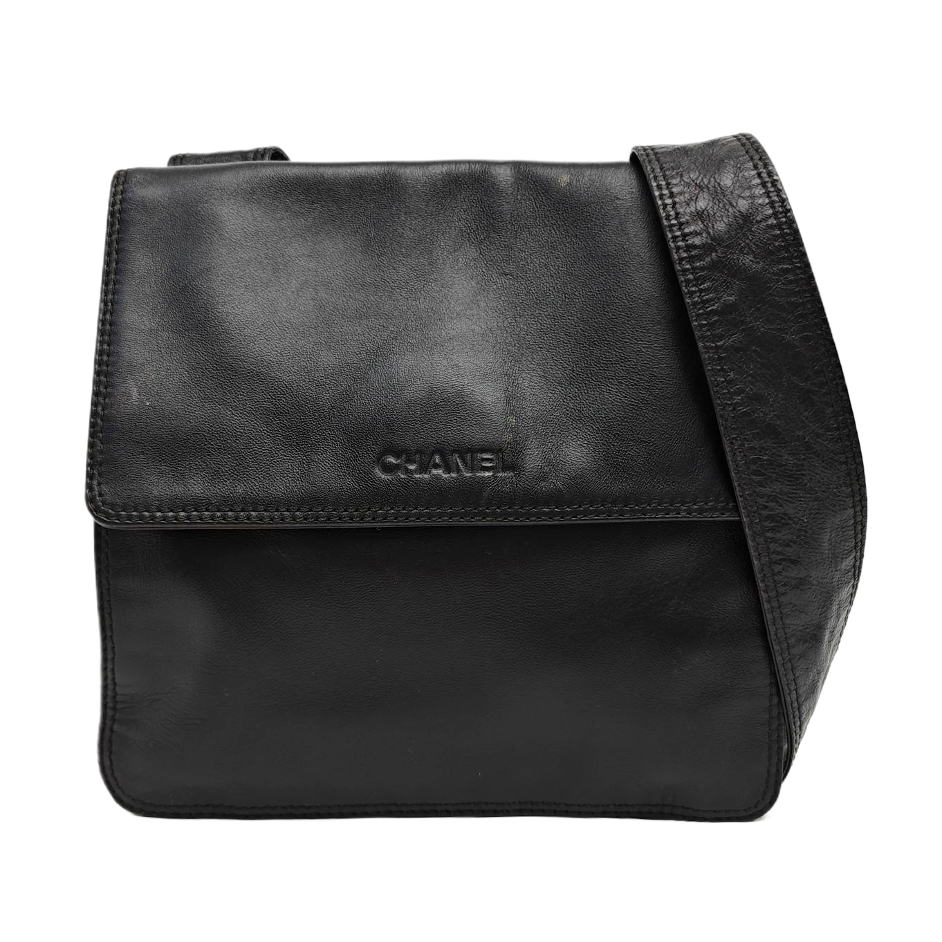 Lambskin Shoulder Bag Black